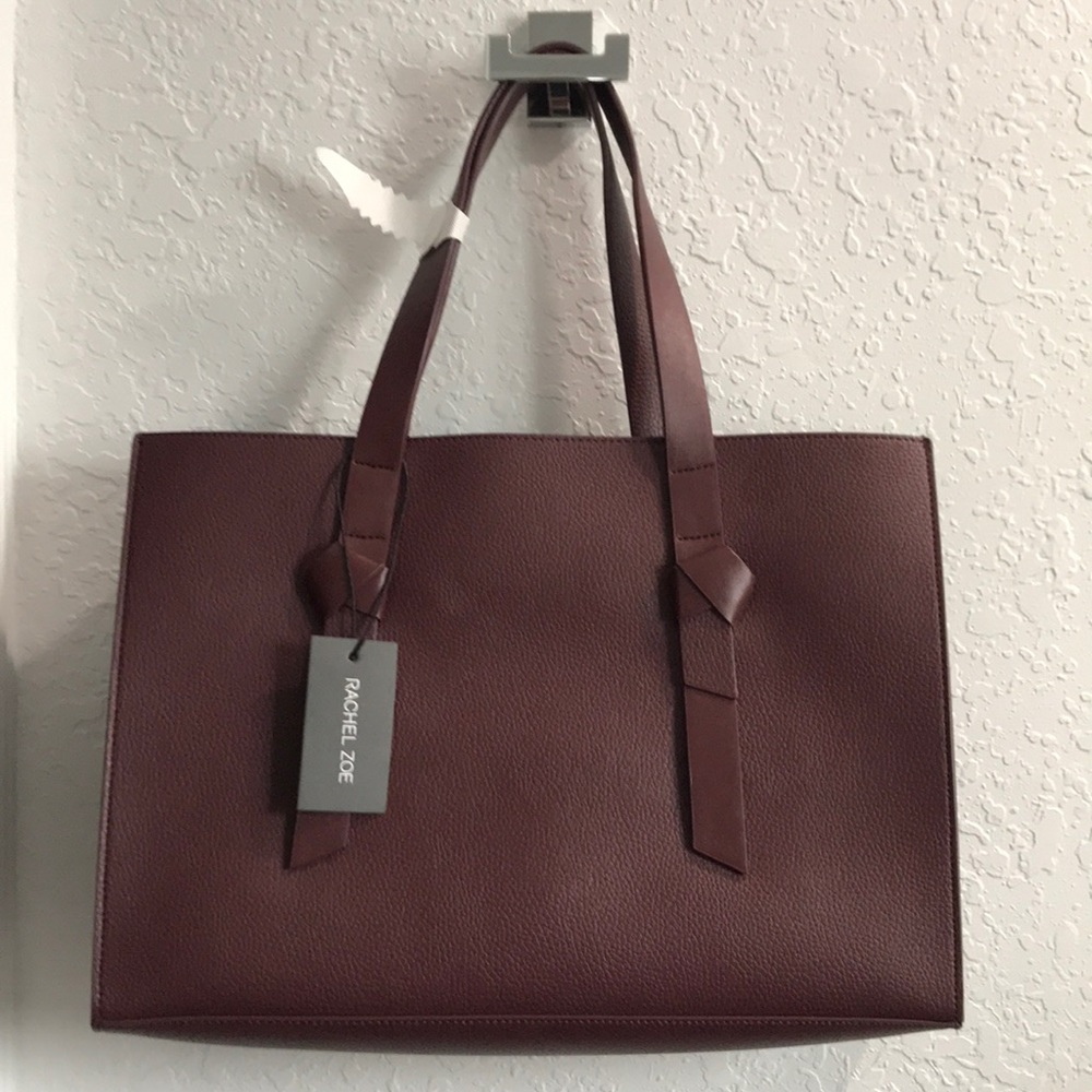 Rachel Zoe burgundy tote